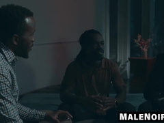 MaleNoir.com - Dangled fellows in a fuck-stick pummeling marathon with Trent King