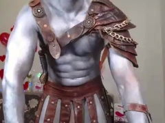 Handsome Gladiator Strokes of Lengthy Meatpipe with Good-Sized Head