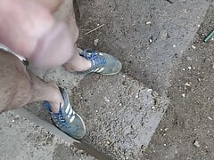 Peeing outside