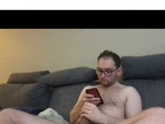 Hairy Guy's Cock Explodes During Solo Act