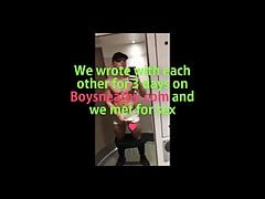 Muscular dude touching his dick