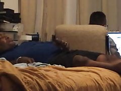 Jerking Off Cum Explotion. Horny Black Man.