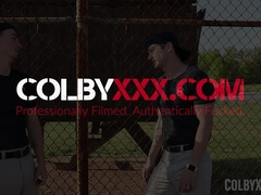 Colby Chambers and Masyn Thorne swallow each others throbbing bats