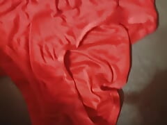 Masterbating  bra and panty