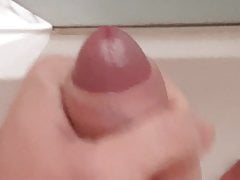 Cumshot in the Shower