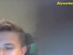 Beautiful Blond Masturbates In His Bucket Seat