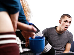 Bareback love with two guys who get competitive