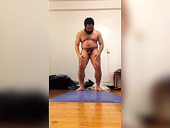 vlog #80 naked yoga with a concentrate on my head, neck, and spine