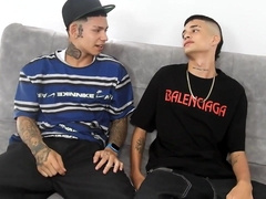 Skinny Fellows From Street To Sofa