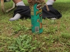 Pringles can Jackoff Outside, Pop-Shot
