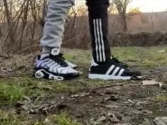 Outdoor twunks oral pleasure, plumbs condom-free and more jism in sportwear