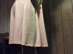 Playing in a new dress