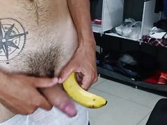 Comparing my penis to a banana, I got my boner