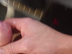 Cumming in germn train