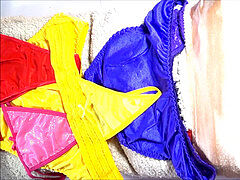 excellent jizm on satin panties