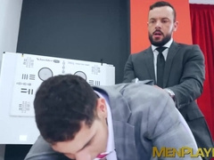 Student Bastian Karim got banged in the ass after seducing Sir Peter