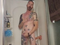 Big dildos and showers for some serious anal fun
