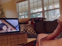 Huge cock penetrates Autumn Falls' Fleshlight while she pleasures herself