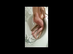 Fuck my sex doll in the bathroom inside.