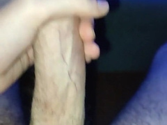 HEFTY jizz shot on my mitt!! - Palm Job