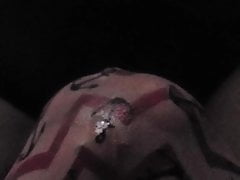 up close of me pissing some panties