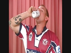 Str8 Muscle Hunk Cum Twice