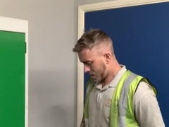 Engineer draining at work