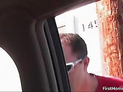 Gay guy gets picked up on the street for some cock sucking