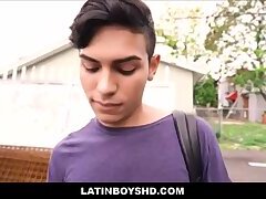 Straight Twink Latin Boy Paid Money Gay Public Fuck Outside