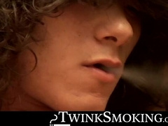 Twink buddies Dillon Samuels and Kyros Christian had fun in a hardcore smoke sex