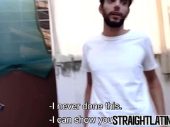 Horny straight jock ass fucked bareback in passionate 3way