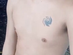 Asian teen jerks off