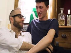 Step Daddy Teaches His Young How To Deep Throat His Thick Dick - Myfamilydick 8 Min