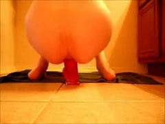 Thick Dildo Penetrates a Juicy Boy Ass