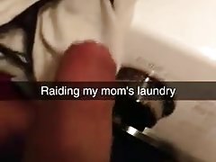 Indian dude plays with his moms panties