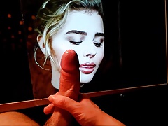 Chloe Moretz Licks a Thick Load off her Perfect Lips Tribute