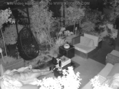 Jizm on outdoors voyeur web cam