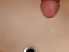 Big jizz in the sink