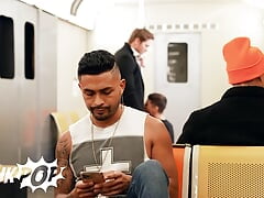 Jax Sees Hot Twink Joey Mills Checking Him Out On The Subway & Gives Him What He Wants, His Big Cock - TWINKPOP