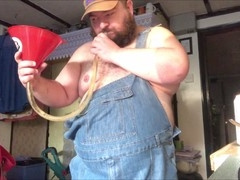 Gay belly, smoking, meaty