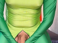 Naughty spandex Frog