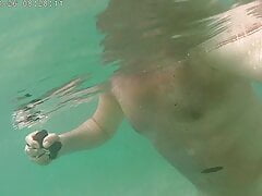 naked in water