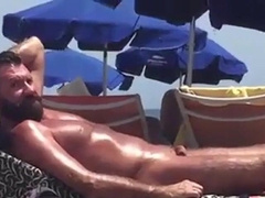 Big-Cock Daddy Bear at the Beach