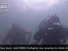 Diving with CBRN-Firefighter