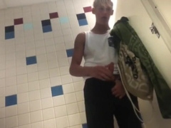 Caught wanking on bathroom