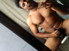 im black monk teases cock