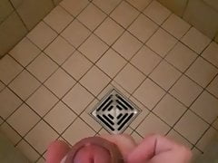 Cum in work shower