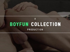 Young stud Ollie Barn gets his ass drilled by hung dudes with big cocks
