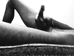 Relax masturbation by horny boy with nice big cock