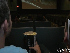 Gigantic cock rams his way into a wild and kinky gay action